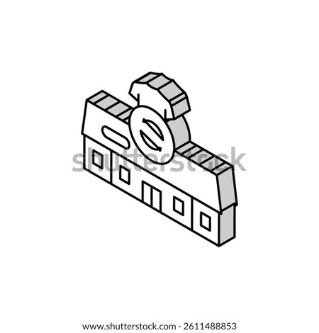 thrift shop store isometric icon vector. thrift shop store sign. isolated symbol illustration