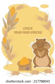 Thrifty hamster advises you to check your food stocks 