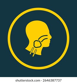 Throat Cancer trendy vector art design perfect amazing design colorful useful illustration.eps