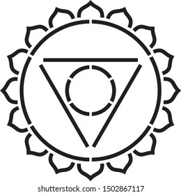 Throat Chakra Stencil, Sacred Geometry