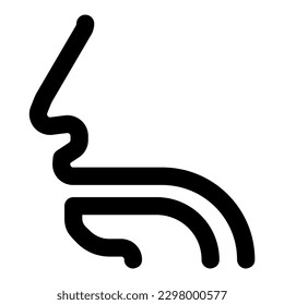 icono de ilustración de vector de ilustración de garganta