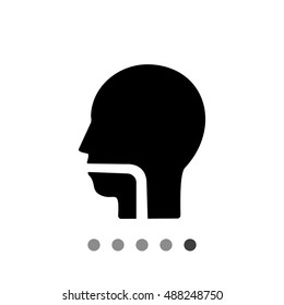 Throat simple icon