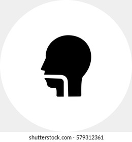 Throat simple icon
