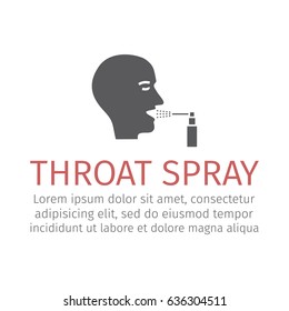 Throat spray icon