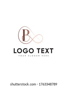 Plantilla de logotipo de letra estática tipo B de Thron, logotipo de vectores para identidad empresarial y de empresa 