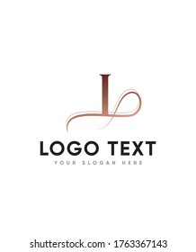 Plantilla de logotipo L tipo de letra estática Thron, logotipo vectorial para identidad empresarial y de empresa 