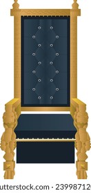 throne baroque armchair luxury isolated vector