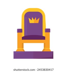 Throne icon clipart avatar logotype isolated vector illustration