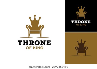 Throne of King Logo ist ein Design-Objekt, das für Unternehmen oder Organisationen geeignet ist, die ein Gefühl von Macht, Autorität und Legalität in ihrem Branding vermitteln wollen.