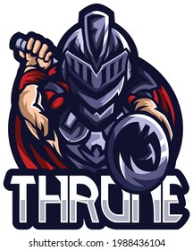 Throne Mascot Logo Concept Idea