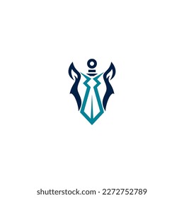 Throne sword logo design with wolf head combination