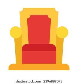 Throne Vector Flat Icon For Personal And Commercial Use.
