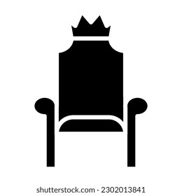 Throne Vectorglyph Icon Design