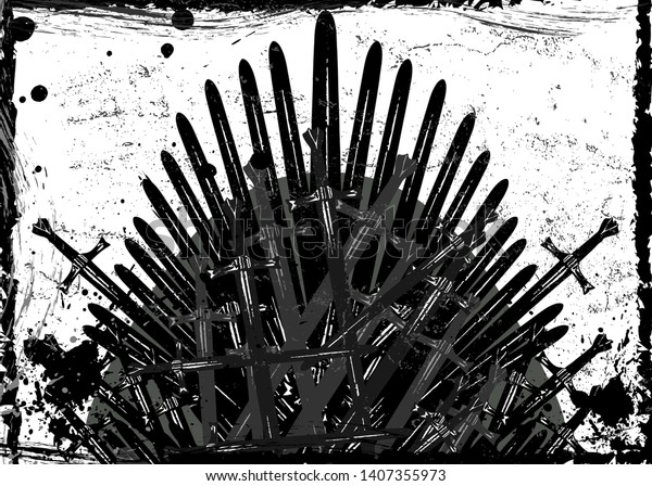 Thrones Fantasy Concept Hand Drawn Iron Stock Vector (Royalty Free ...