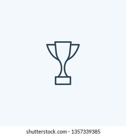 Throphy Icon. Champion Vector. Winner Illustration Sign. Best Achievement Symbol.