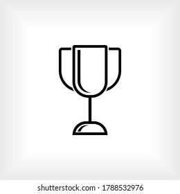 Thropy Icon. Champion Symbol - Vector.