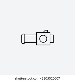 Throttle body icon vector illustration. Editable stroke.