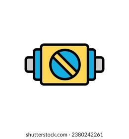 Ilustración del vector de iconos de la placa del acelerador