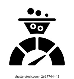 Throughput Icon Element For Design