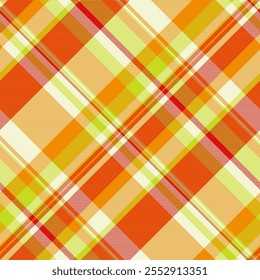 Throw background pattern seamless, fibrous plaid textile tartan. Africa fabric texture vector check in bright and light colors palette.