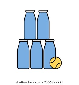 throw the ball Icon illustration perfect for designs related to circus and carnival themes
