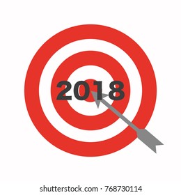 Throw darts the arrow on 2018 goal of the year