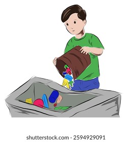 Throw garbage in its place