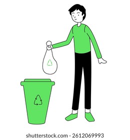 Throw garbage in its place