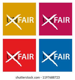 Throw letters u and n from unfair, unfair to fair