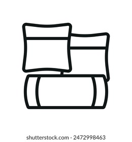 Throw pillow icon vector design templates simple and modern