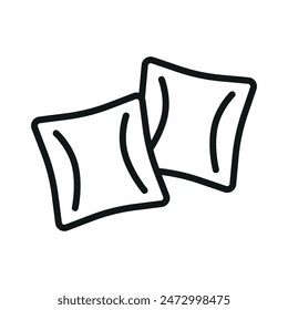 Throw pillow icon vector design templates simple and modern