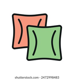 Throw pillow icon vector design templates simple and modern