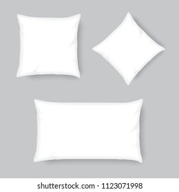 Throw pillow set vector illustration