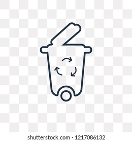 Throw vector outline icon isolated on transparent background, high quality linear Throw transparency concept can be used web and mobile
