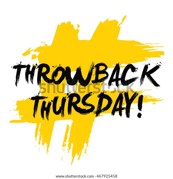 Throwback Thursday! (Brush Lettering Vector\
Illustration Design\
Template)
