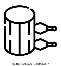 throwing Line Icon Background White