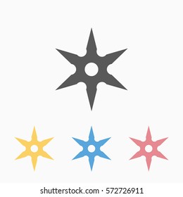 throwing star icon