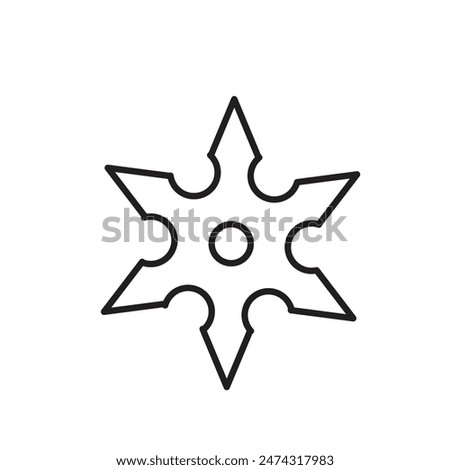 Throwing Star Icon Perfect for Ninja and Martial Arts Themes