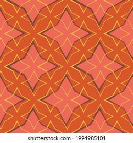 A throwing stars geometric seamless vector pattern