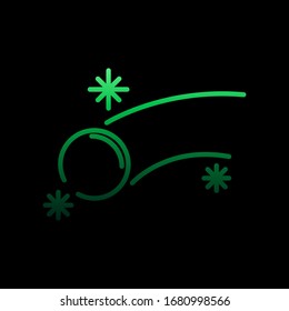 Throws snowballs nolan icon. Simple thin line, outline vector of winter icons for ui and ux, website or mobile application