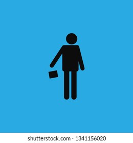 throws trash icon vector