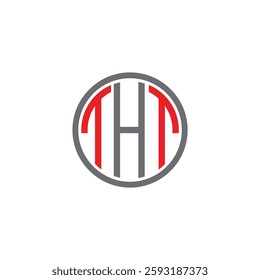 THT Letter Initial Logo Design Template Vector Illustration