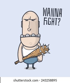  Thug cartoon. EPS8.