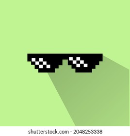 Thug life sunglasses logo design  vector model 