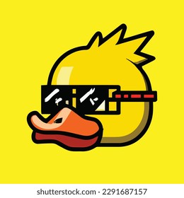 Thuggy Swag Ducky cartoon vector artwork