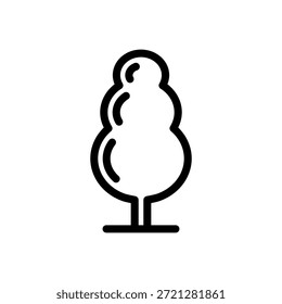 Thuja Icon Plants Symbol Vector
