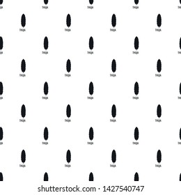 Thuja tree pattern seamless vector repeat geometric for any web design