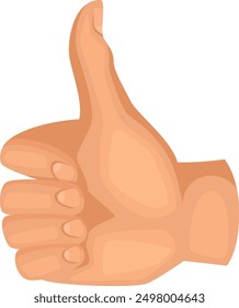 Thumb up color icon. Positive hand gesture