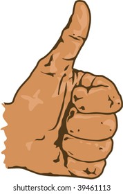 Thumb Up Color Illustration