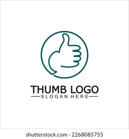 Thumb up concept logo template. Good symbol for your web site design, logo, app, Vector illustration.